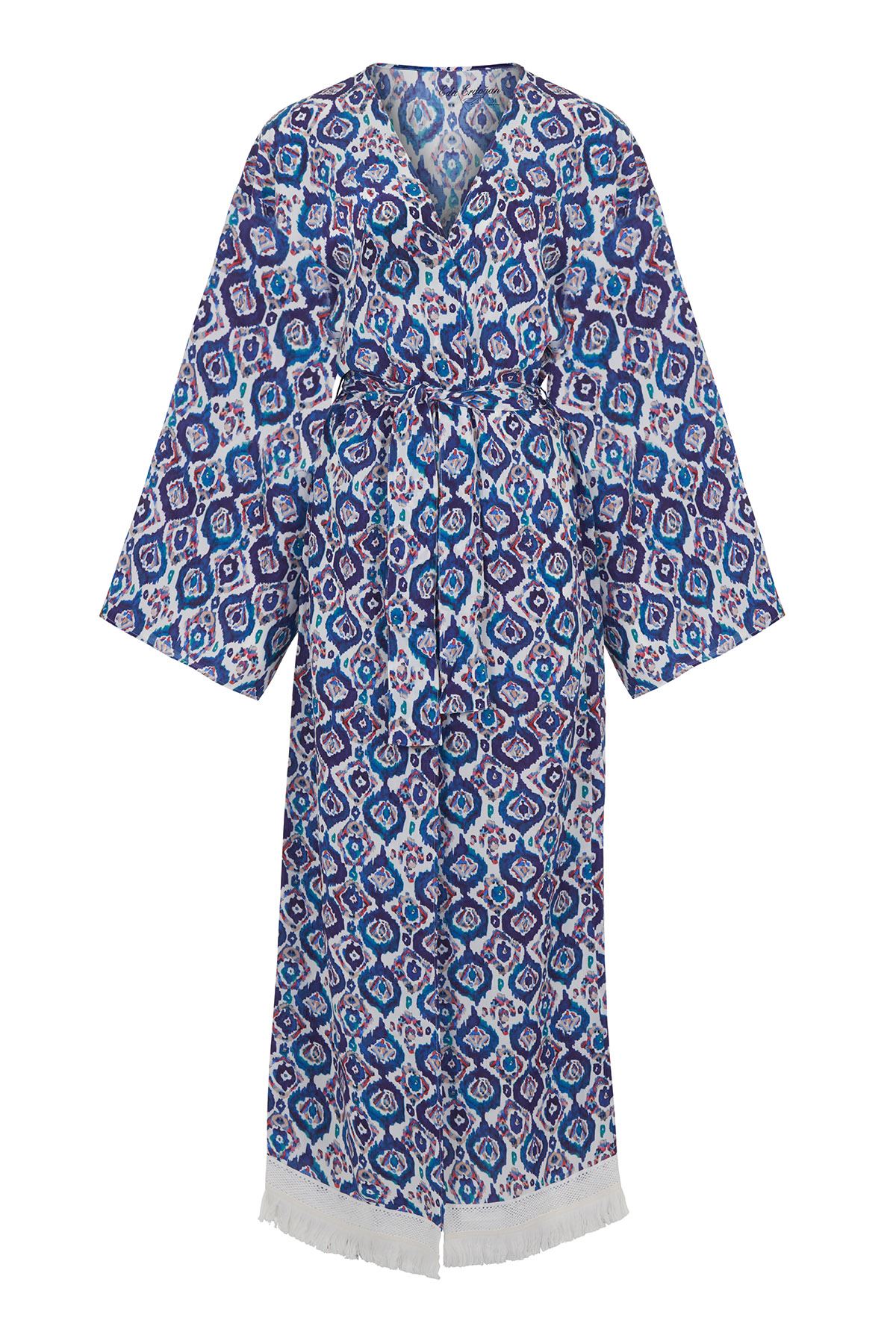 Blue Art Uzun Kimono