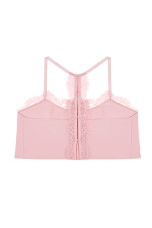 Dantel Detaylı Askılı Top (Pudra Pembe)