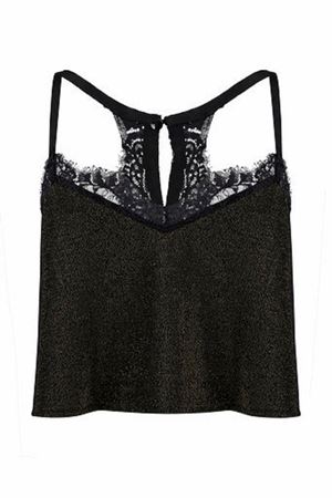 Dantel Detaylı Askılı Top (Simli İpli)