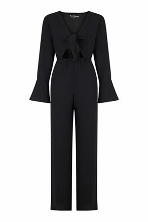 Krep Önden Bağlamalı Tulum