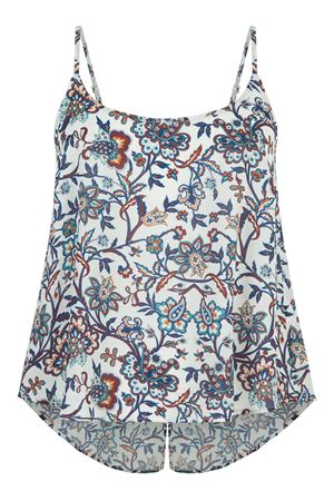 Sırt Yırtmaçlı Askılı Top (Eşarp Desen)