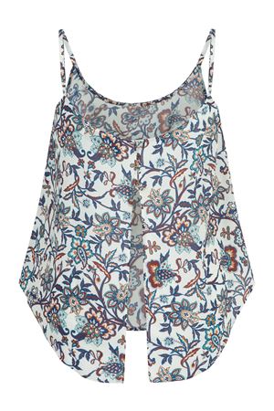 Sırt Yırtmaçlı Askılı Top (Eşarp Desen)