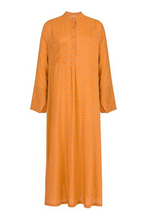 Uzun Tunik Elbise (Turuncu desen) 