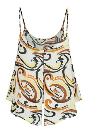 Sırt Yırtmaçlı Askılı Top (Art Desen)