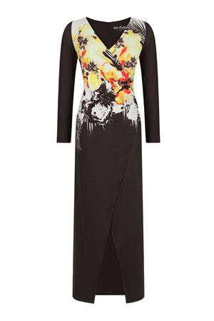 Floral V Yaka Nıght Dress