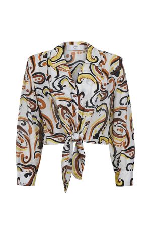 Önden Bağlamalı Gömlek (Art Desen)