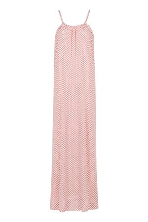 Örgü Askılı Günlük Elbise (Yavruağzı Puantiyeli)