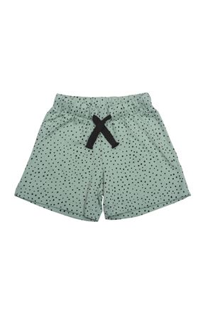 Çocuk Şort Yeşil Üzeri Siyah Puantiyeli 