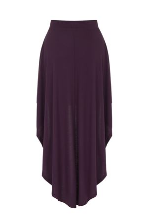 Dantel Detaylı Simetrik Etek (Mürdüm)