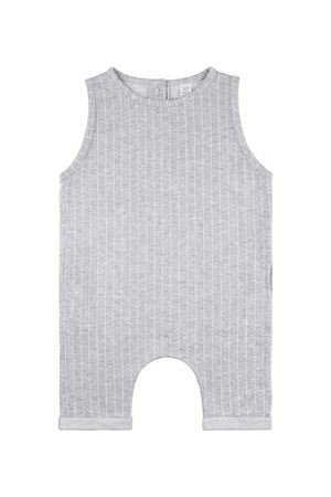 Çocuk Kolsuz Tulum (Gri Üzeri Beyaz Çizgili)