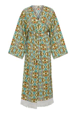 Yellow Effect Uzun Kimono