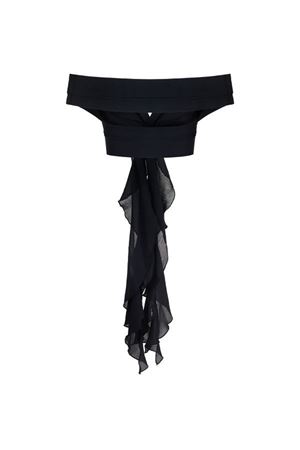 Bianca Siyah Şifon Top