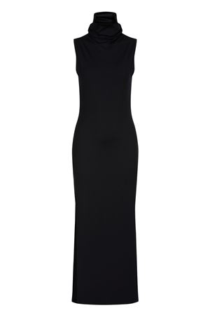 Siyah Triko Maxi kolsuz Elbise