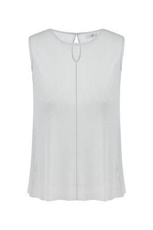 Simli Bluz (Açık Gri) 