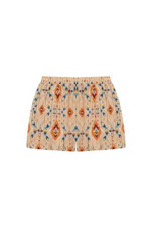 Şort (Somon Turuncu Indian Desenli)