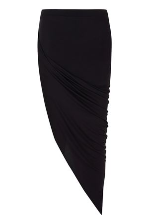 Siyah Midi Etek (Asymetric Kesim)
