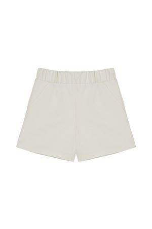 Çocuk Ekru Denim Şort (Beli Lastikli)