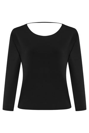 Siyah Sırt Detaylı Bluz