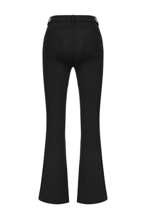 Siyah İspanyol Paça Pantolon (Yanları Şeritli)