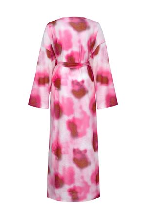 Uzun Kimono (Pembe Beyaz Batik)