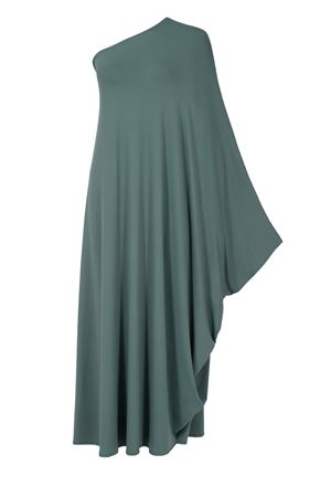 Tek Omuz Haki Elbise
