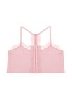 Dantel Detaylı Askılı Top (Pudra Pembe)