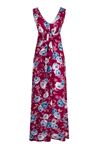 V-Neck Watercolor Maxi Dress