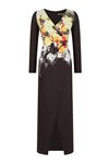 Floral V Yaka Nıght Dress