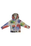 Çocuk Watercolor Hoddy Sweatshirt Önden Fermuarlı 
