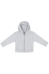 Çocuk Hoddy Sweatshirt Önden Fermuarlı (Açık Gri)