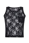 Siyah Dantel Top