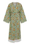 Yellow Effect Uzun Kimono