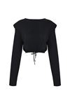 Nora Siyah Top (Sırt Detaylı)