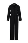 Lea Black Striped Jumpsuit