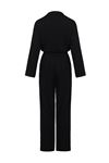 Lea Black Striped Jumpsuit