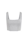 Korse Top (Açık Gri Simli)