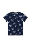 Çocuk Tshirt (Lacivert Üzeri Hayvan Baskılı)