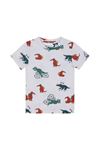 Çocuk Tshirt (Gri Üzeri Hayvan Baskılı)
