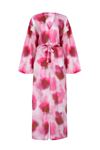 Uzun Kimono (Pembe Beyaz Batik)